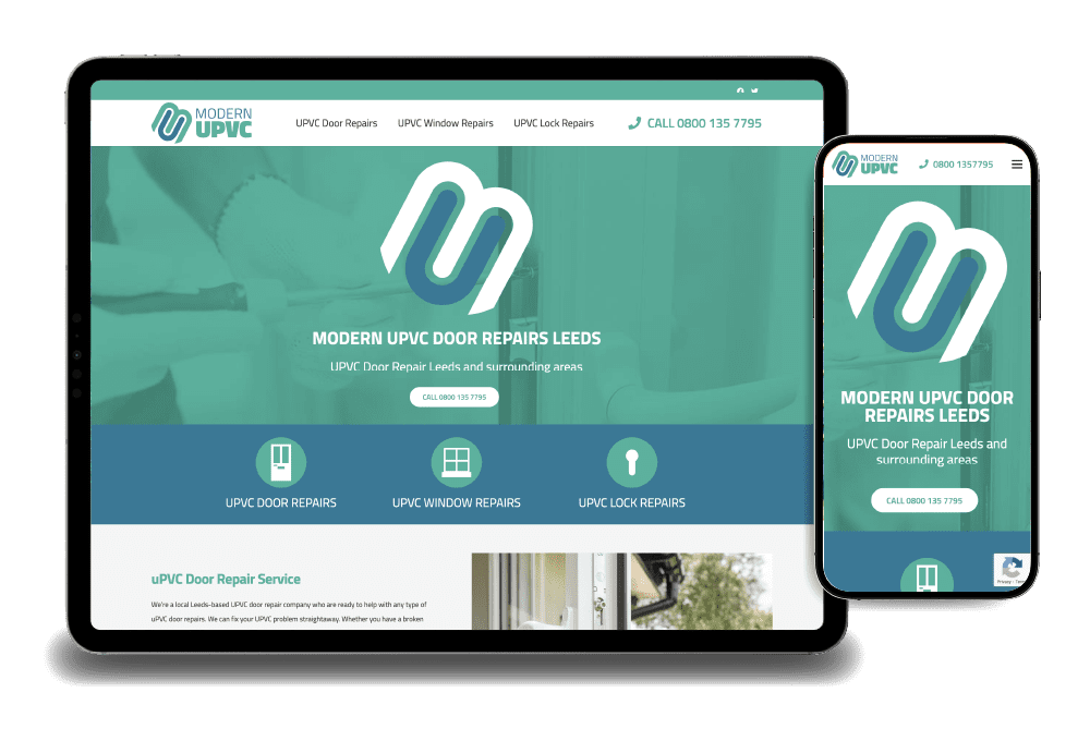Modern UPVC - locksmith website design