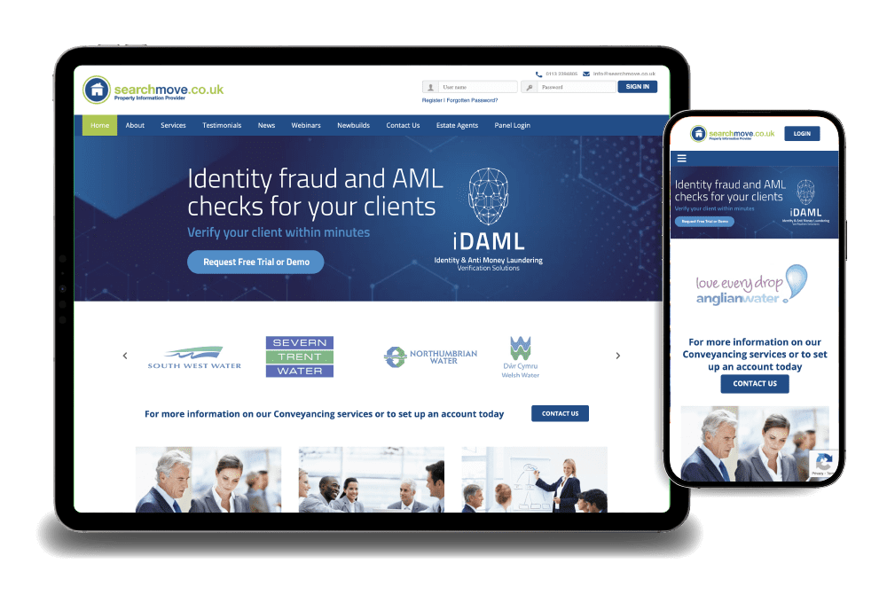 Searchmove - conveyancing website design