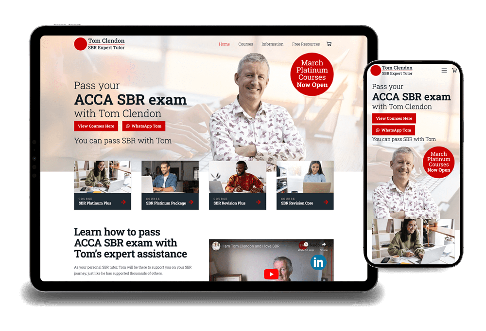 Tom Clendon Website design