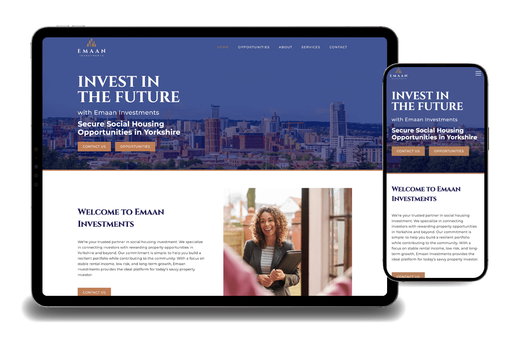 Emaan Investments Website design